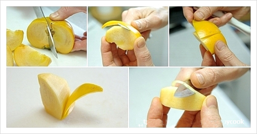 Cách gọt quả hồng