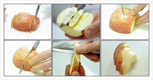Cách gọt táo